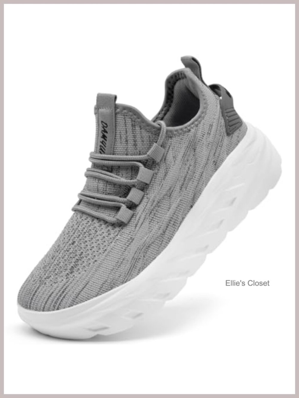 Women's Slip On Walking Sneakers Chunky Sole Height Incre Lightweight